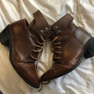 Ecote Cutout Western Ankle Boots